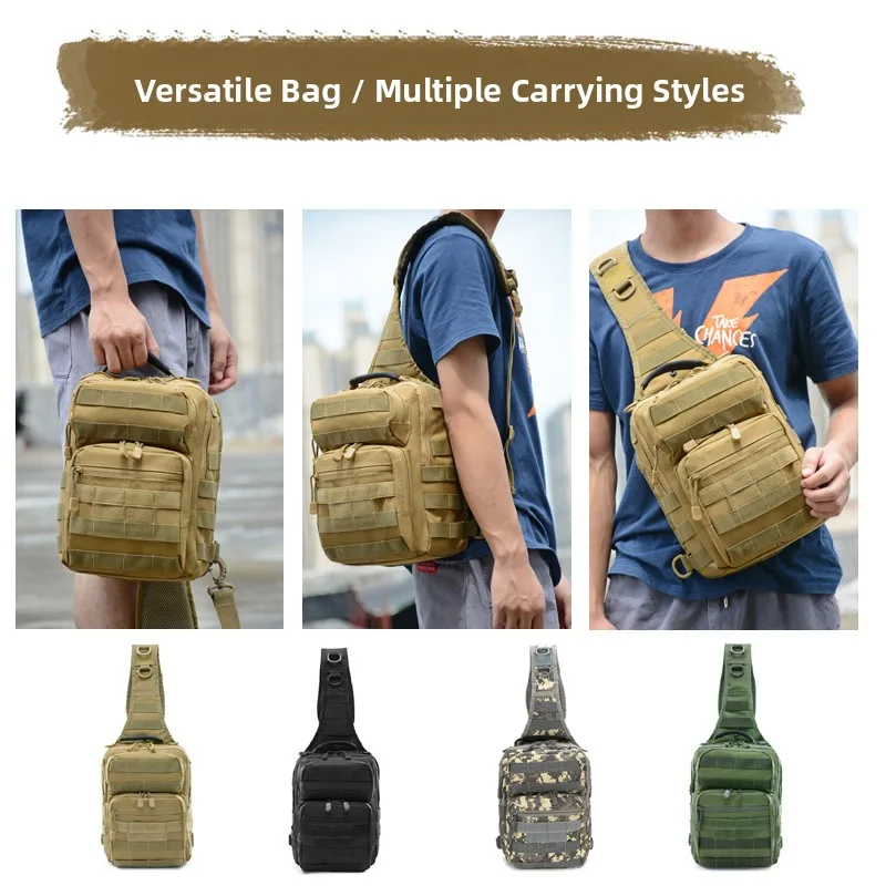 

Large Capacity Tactical Chest Bag Casual Camouflage Single Shoulder Outdoor Cycling Men's Bag Camera Tool Bag Riding Backpack