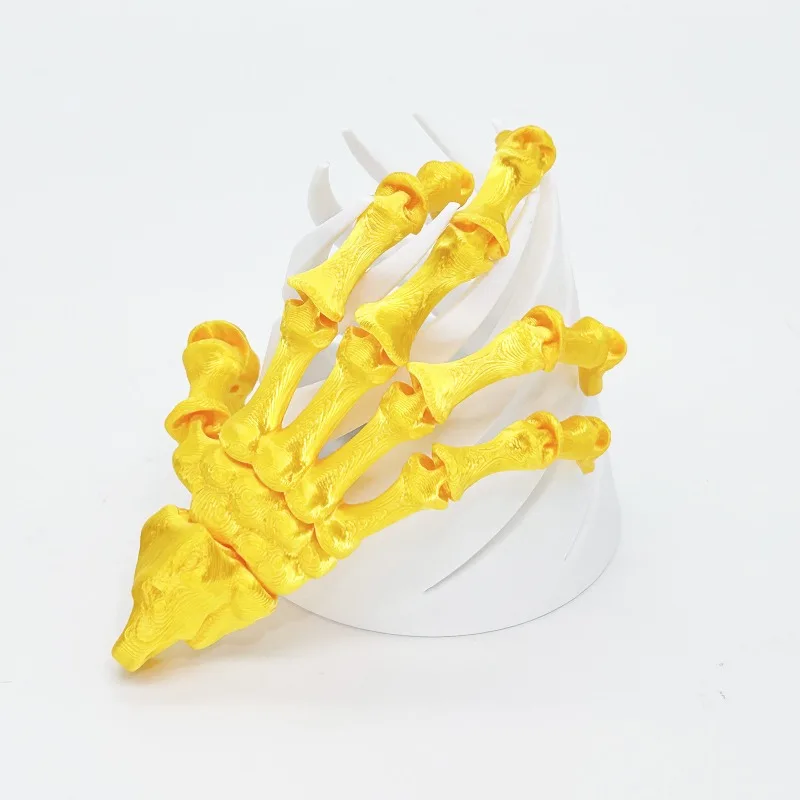 3D 프린팅 해골 손 할로윈 장식 호러 회전 피젯 토이 DIY 유령의 집 장식 소품, 무서운 선물용