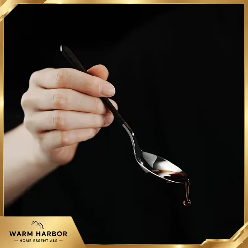Mhw-3bomber Stainless Steel Coffee Measuring Spoon Round Cupping Tasting Spoon For Baking Cooking Dessert Kitchen Barista Tool
