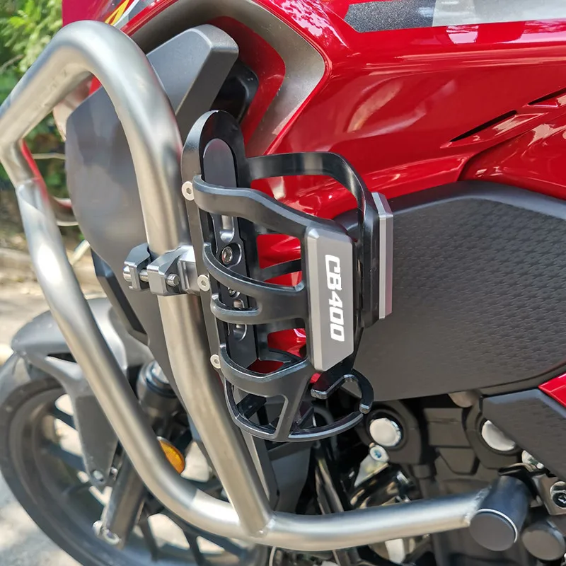 For HONDA CB400X CB400F CB400SF Moto Water Cup Beverage Coffee Drink Bottle Holder Sdand Mount CNC Motorcycle Accessories