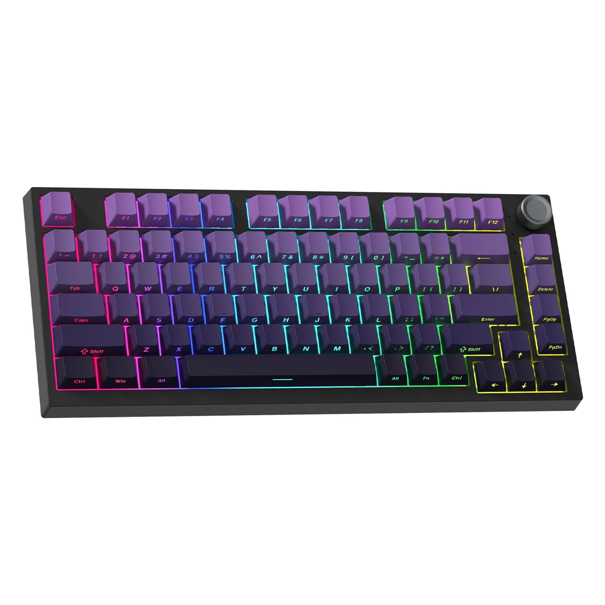 

Беспроводная механическая игровая клавиатура Womier WK75 — 3 режима BT5.0/2,4 ГГц/USB-C с возможностью горячей замены прокладки для портативных ПК