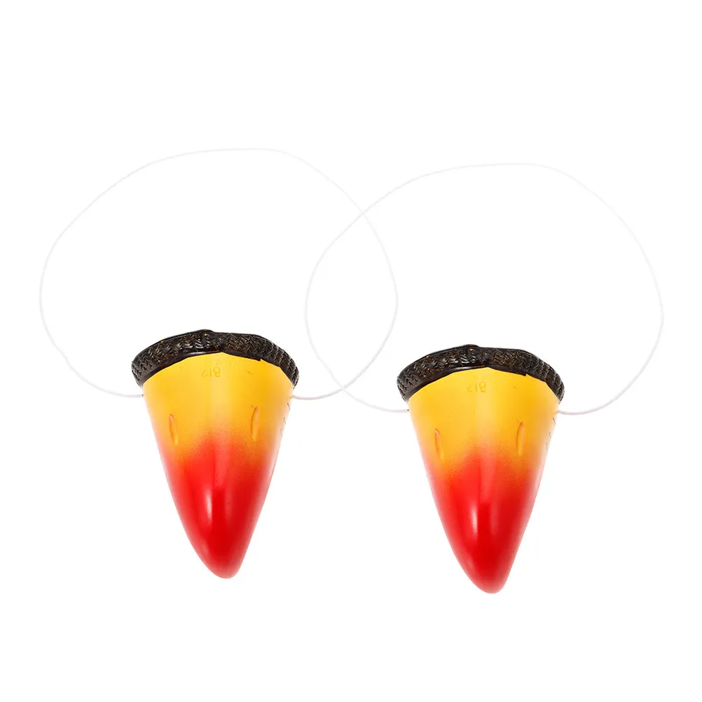 

2Pcs Realistic Vinyl Parrot Beak Cosplay Prop Lightweight Comfortable Animal Nose for Halloween Party Circus Stage Performance
