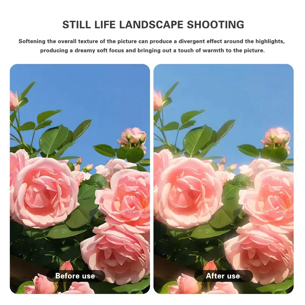 ضباب أسود 1/4 مرشحات عدسة الكاميرا الناعمة السوداء 49 مللي متر 52 مللي متر 55 مللي متر 58 مللي متر 62 مللي متر 67 مللي متر 72 مللي متر 77 مللي متر 82 مللي متر لعدسات كاميرا كانون نيكون سوني