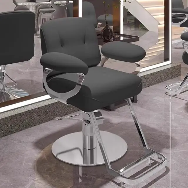 Barber shop chair trendy hair salon special stool high-end hair cutting perm and dyeing rotatable lift seat