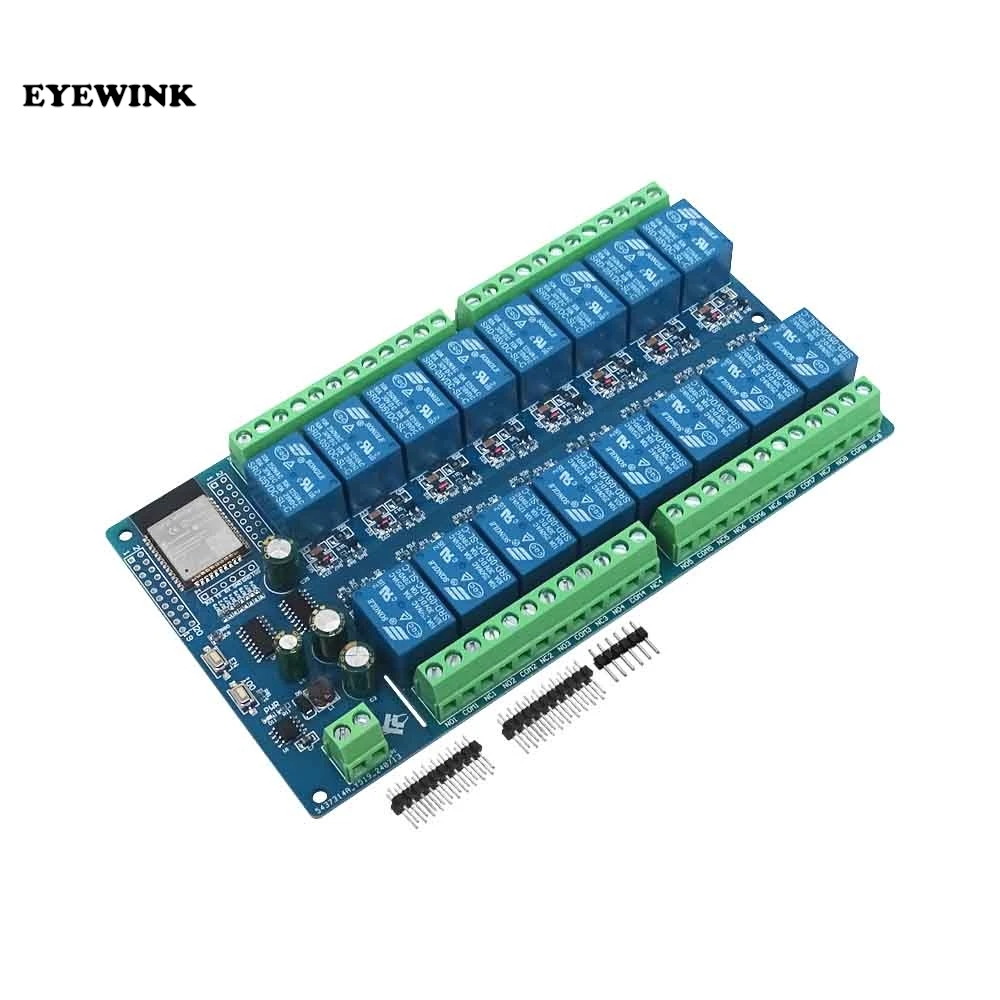 Zasilacz DC 5 V ESP32 16-kanałowy moduł przekaźnikowy płytka rozwojowa ESP32-WROOM wtórna rozwój