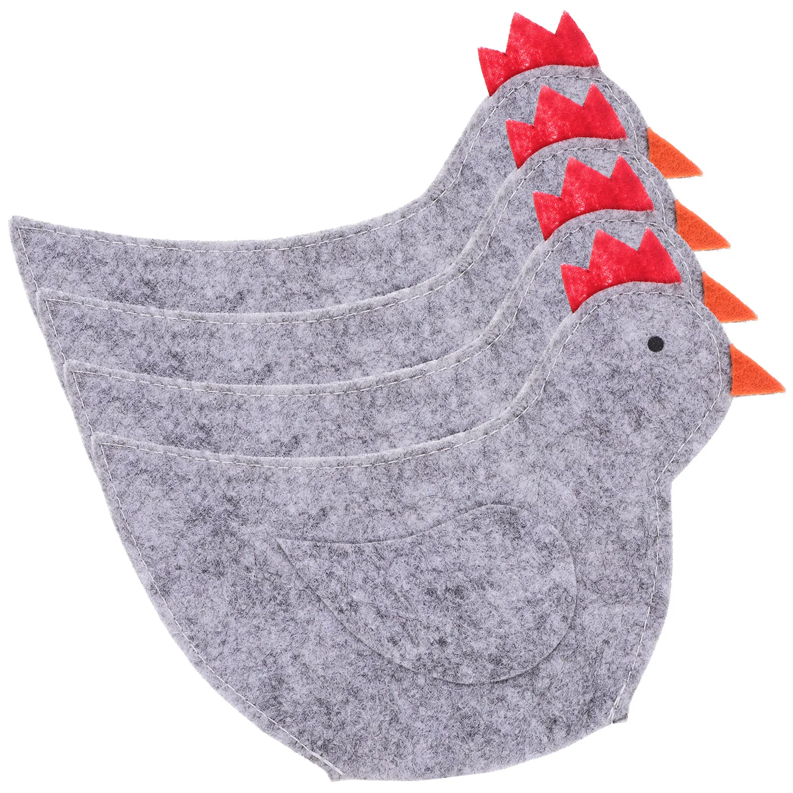 4Pcs Festive Chick Style Easter Egg Covers Protective Egg Warmers for Hard Boiled Eggs Easter Basket Fillers Party Favor Supply