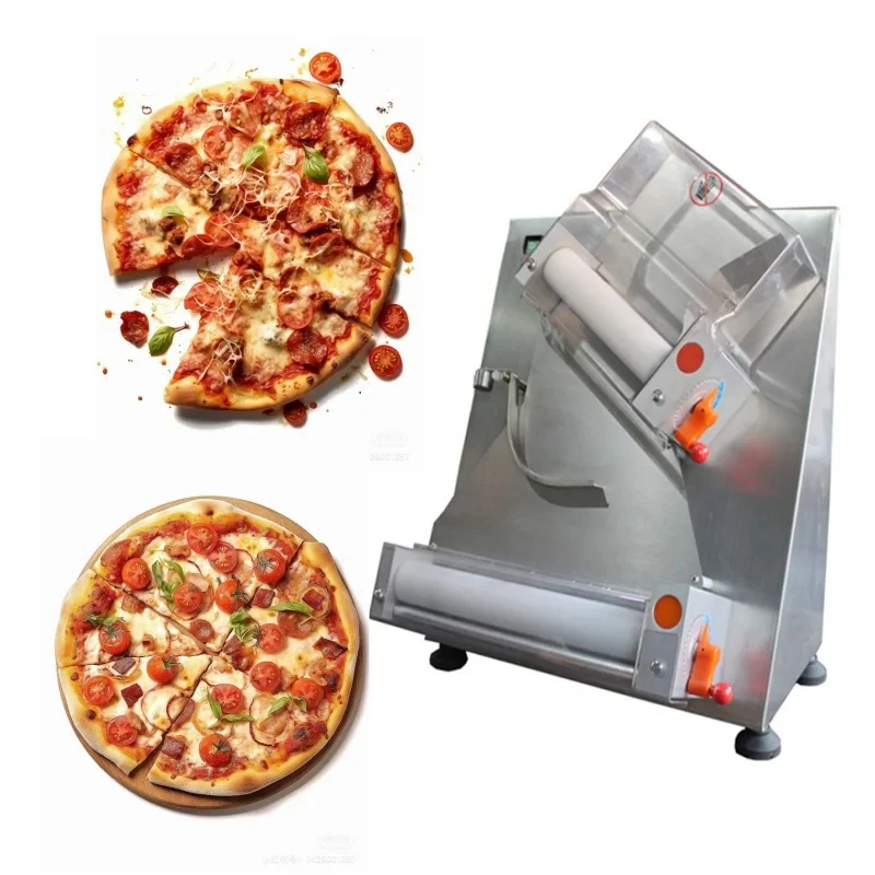 

Commercial Industrial 12 15 18 Inch Automatic Electric Roller Pizza Dough Sheeter Machine