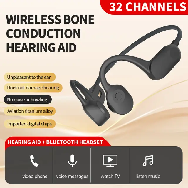 32-channel Bone Conduction Hearing Aid with Noise Reduction