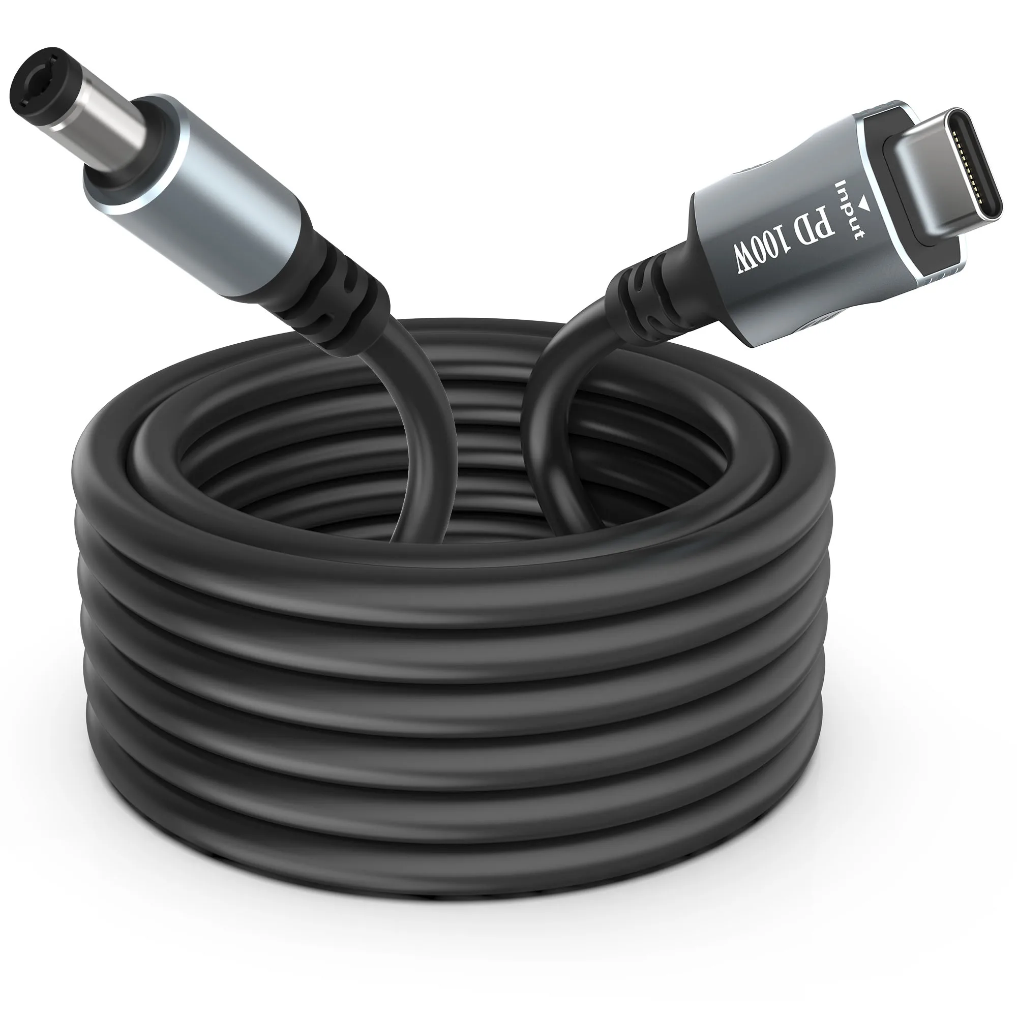 

USB C/Type-C — кабель для зарядки ноутбука постоянного тока 5,5 x 2,1 мм (dc5521), 20 В, USB-вход C, штекерный кабель постоянного тока 5521 мм, штекерный кабель PD 100 Вт