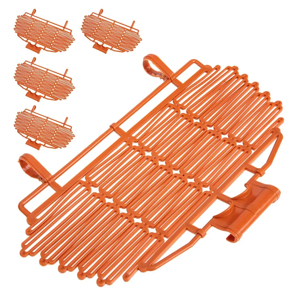 

5pcs Bike Basket Cover Lightweight Foldable Plastic Lid for Cycling Front Basket Protective Supply Practical Rack Accessory