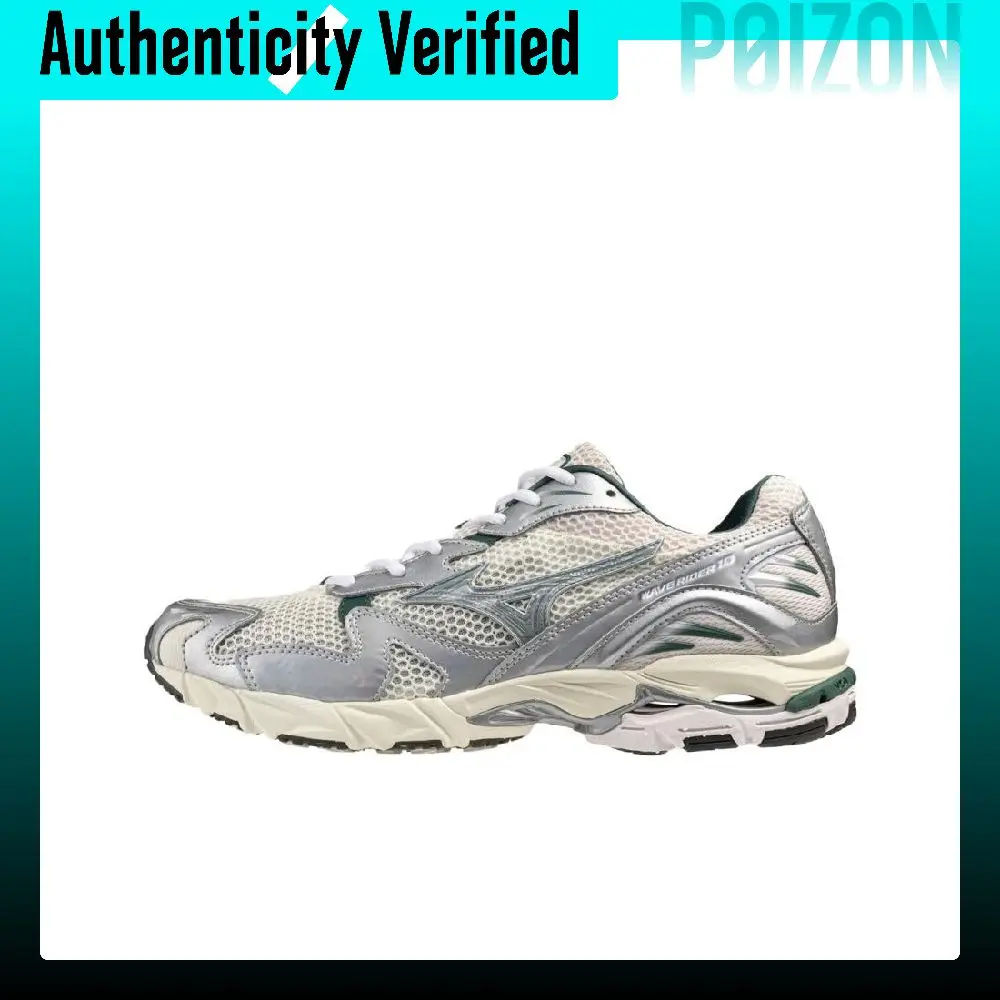 Mizuno Wave Rider 10 Running Shoes Men's Low-top Silver Green D1GA243107
