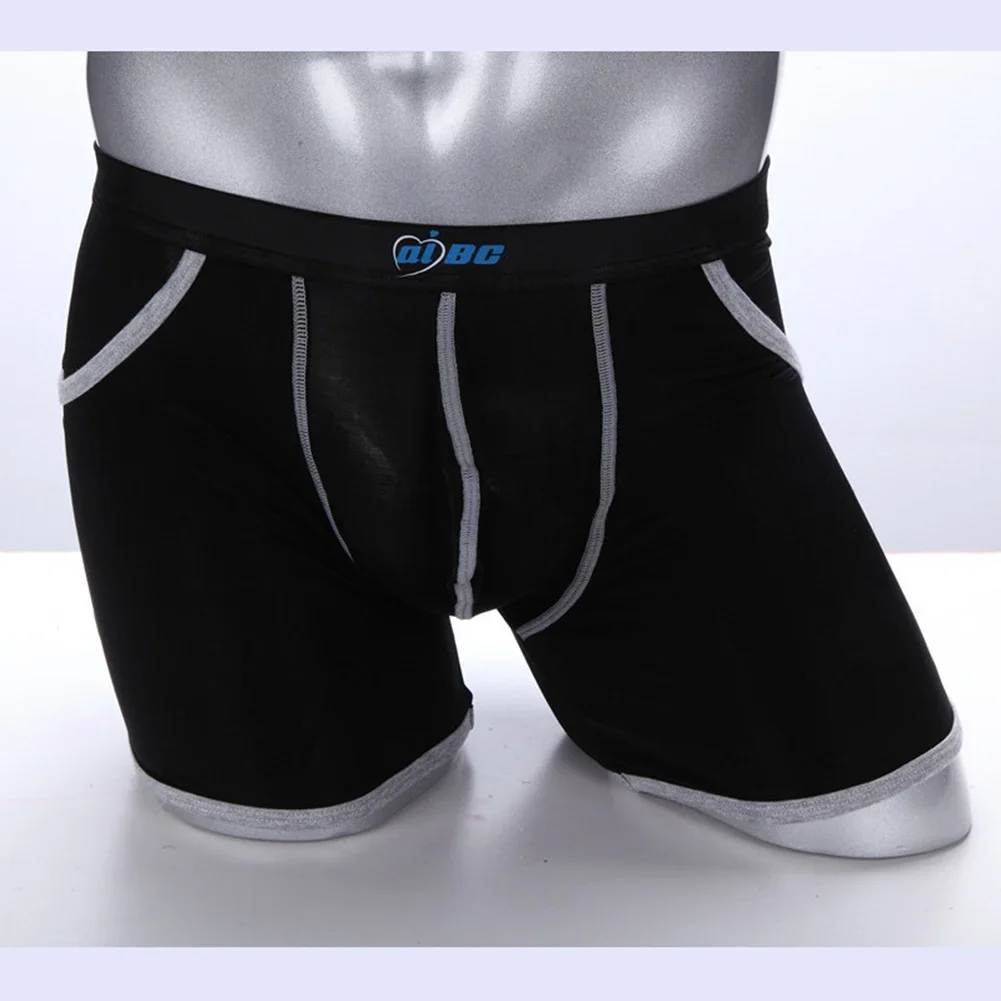 

Mens Sexy Underwear Slim Fit Stretch Boxer Briefs Ice Silk Thin Low Waist Pockets Panties Gay Sissy Pouch Lingerie Lingerie