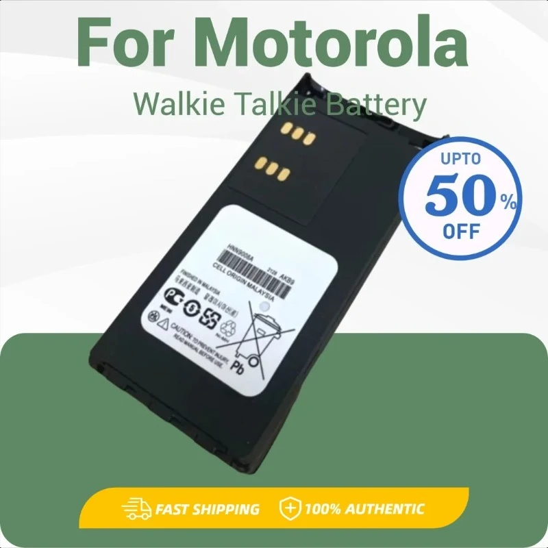

7.2V For Motorola HNN9008A GP328 GP338 PTX760 Walkie Talkie Battery