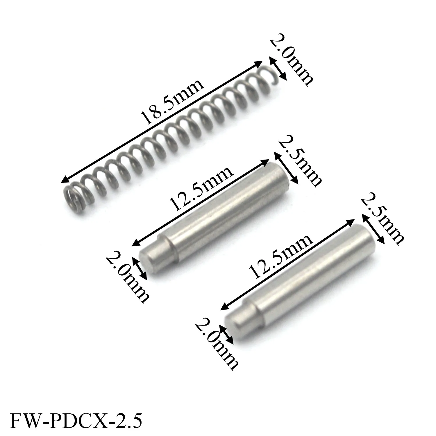 1Set Belt Repair Spring Pin Connection Spring Shaft Girdle Buckle Sash Accessories Spring With Pin