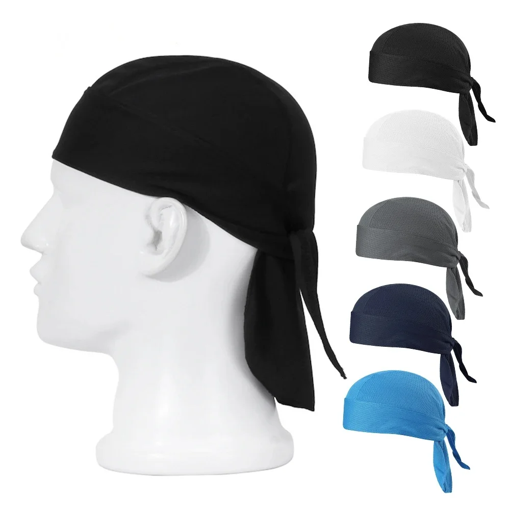 Bicycle Headband Sweat-wicking Cap Cycling Headscarf Quick-dry Sun-Protective Hat Head Scarf for Outdoor Cycling Sport Bandana