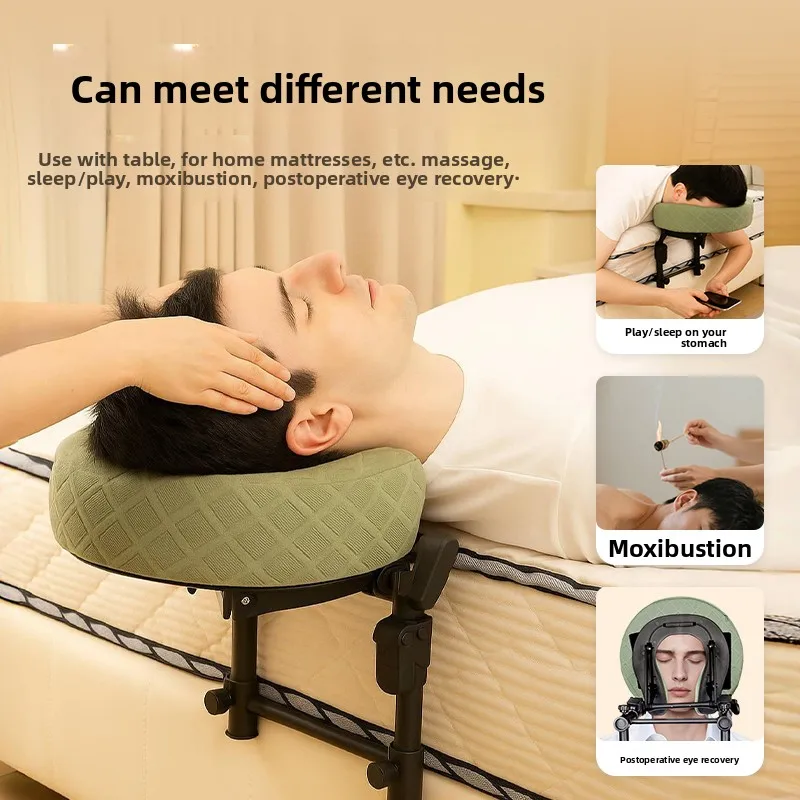 

Foldable Armrest Cushion, Detachable Design with Hand Support, High-Density Foam Headrest, Neck Massage U-Shaped Pillow