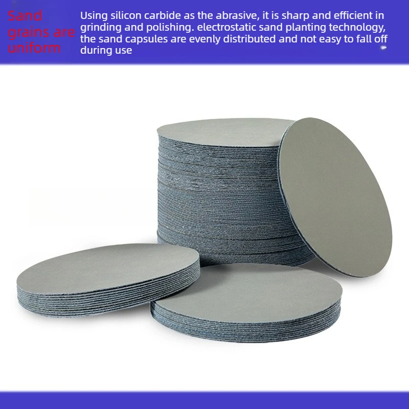 Silicon Carbide Flocking Disk Sandpaper 25mm, 50mm and 75mm, 100mm, 125mm, 150mm, Water Resistant