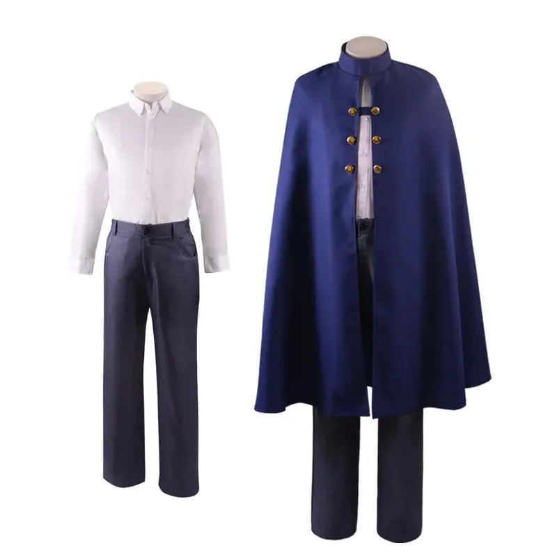 Anime sobre la pared del jardín Cosplay Wirt disfraz Halloween manto capa camisa pantalones traje para adultos niños jk;6