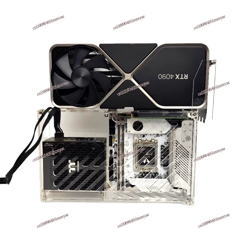 

S59N external graphics card chassis, core display chassis 4 liters desktop, SFX power supply 3 fans, graphics card, acrylic