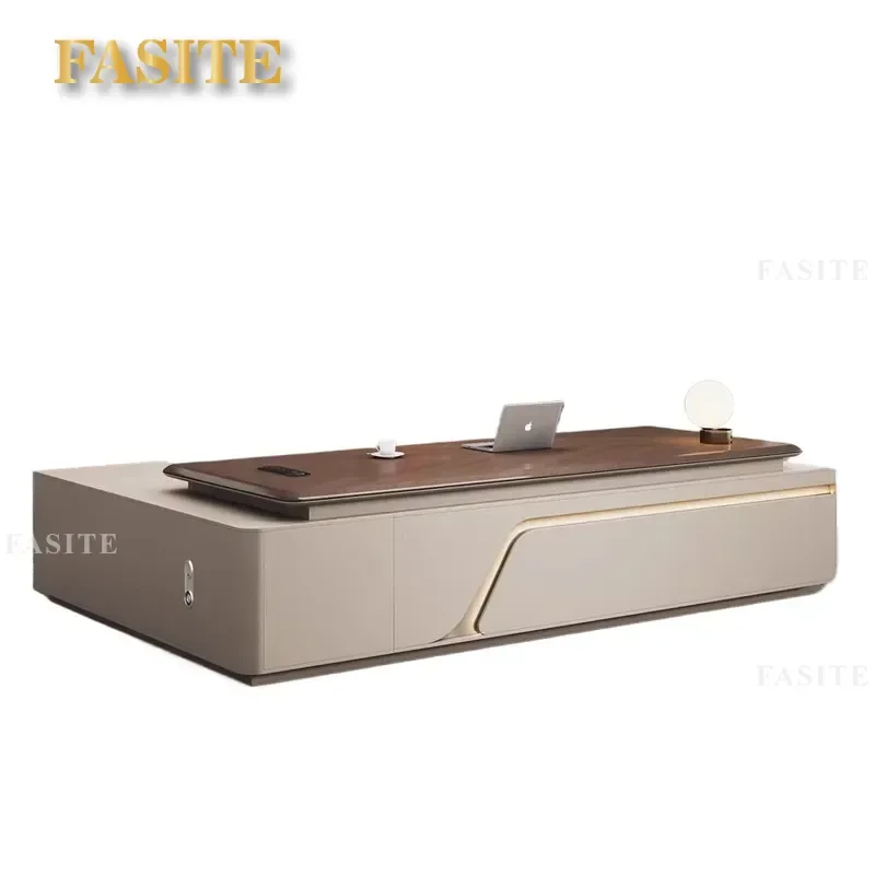 For Modern Office Desk and Chair Set Simple Executive Leadership Table Manager Workstation Furniture Home Business Use