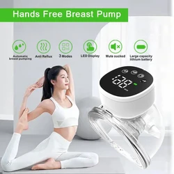 Electric Breast Pump Machine Handsfree BPA Free 3 Mode&9 Gear Adjustable Powerful Suction Breastmilk Collector For Breastfeeding