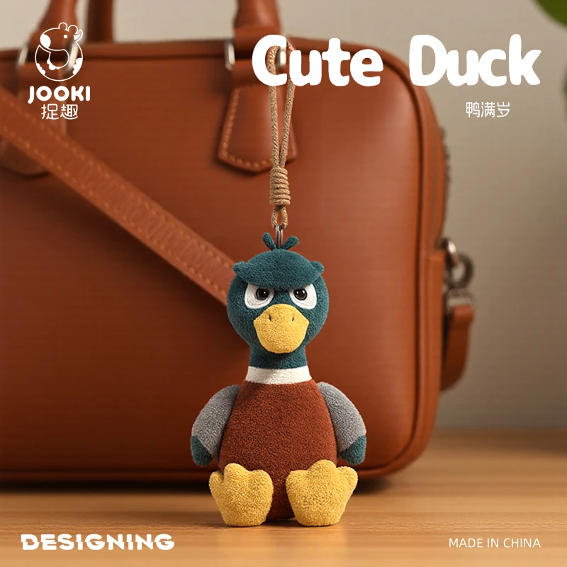 

Плюшевый брелок-утка 28 см, разноцветный, мягкая игрушка-утка, украшение для рюкзака, подарок