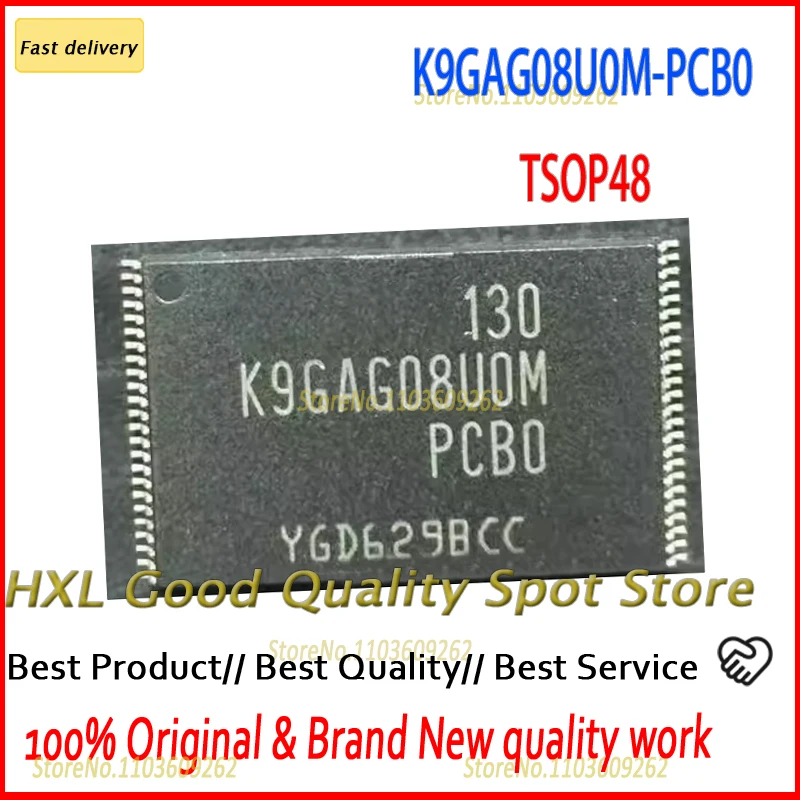 Original Genuine 5PCS /lot   K9GAG08U0M-PCB0 K9GAG08UOM-PCBO K9GAG08UOM K9GAG08U0M  TPOP-48  in stock ic