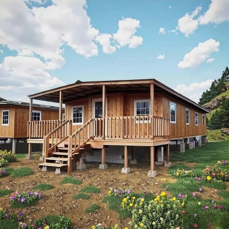 مقطورة متنقلة جاهزة منزل صغير مخصص للطي غرفة حديقة غرف توسيع حاوية منزل محمول رائجة البيع أمريكا #3