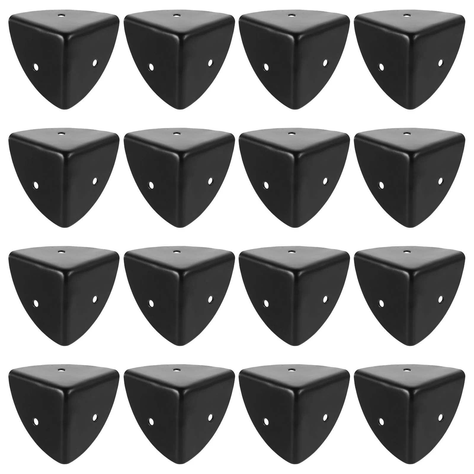 16pcs Furniture Corner Protector Triangle Edge Bumpers Decorative Metal Corner Guard Hardware For Storage Box Jewelry Case