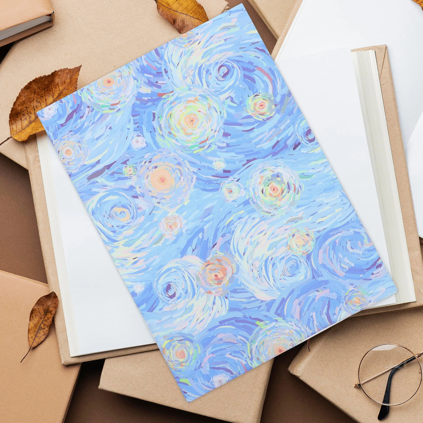 Book Sleeve Cover with Pattern Binding Cloth Notebooks Protector Protection Accessory