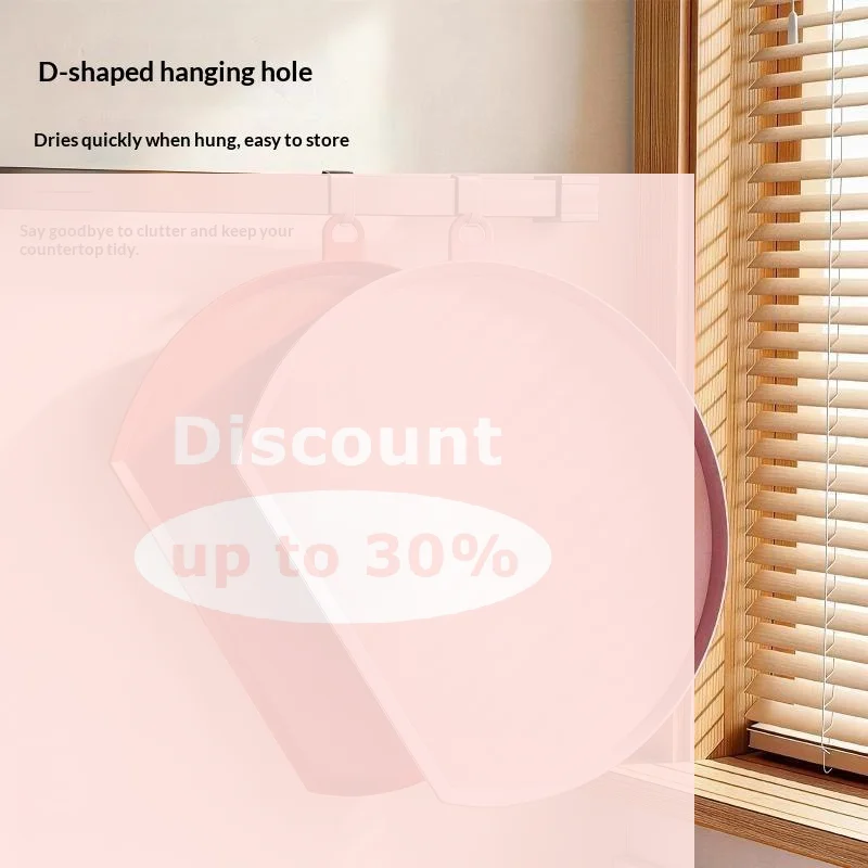 [TPU  Cutting Board Silicone Double Sided Chopping Board Hanging High Temperature Resistant]
