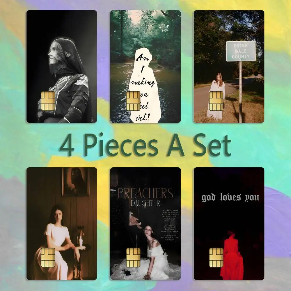 

Ethel Cain Singer For Sure Card Stickers Credit Visa Debit Bank Charge Card Bus Metro Waterproof Sticker Decal Decoration