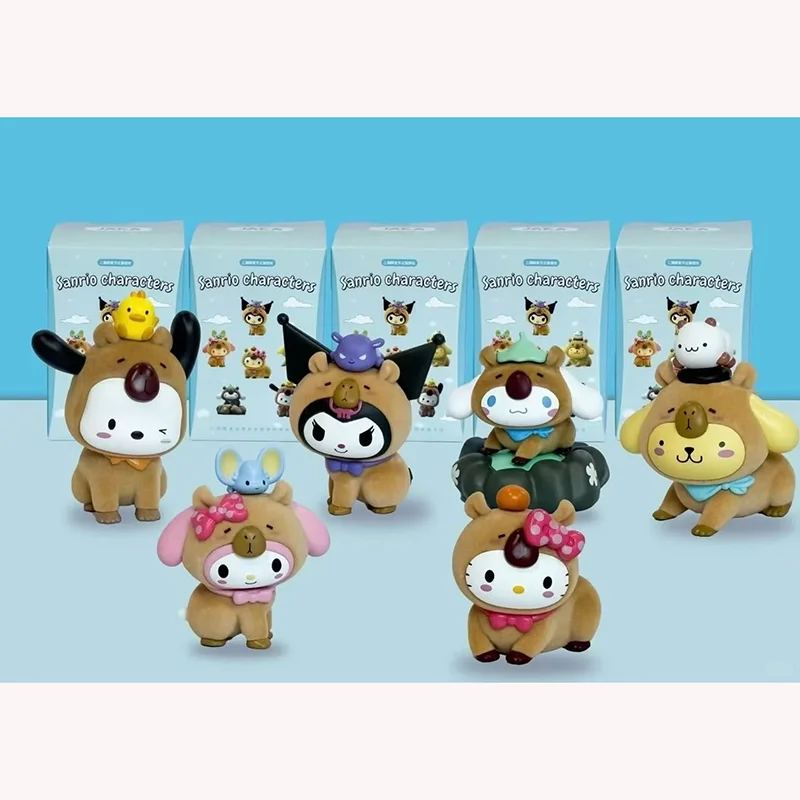 

100% Genuine Capibara Collaborative Blind Box Collectible Figure Lazy Guinea Pig Series Toy Room Desktop Decor Birthday Gift