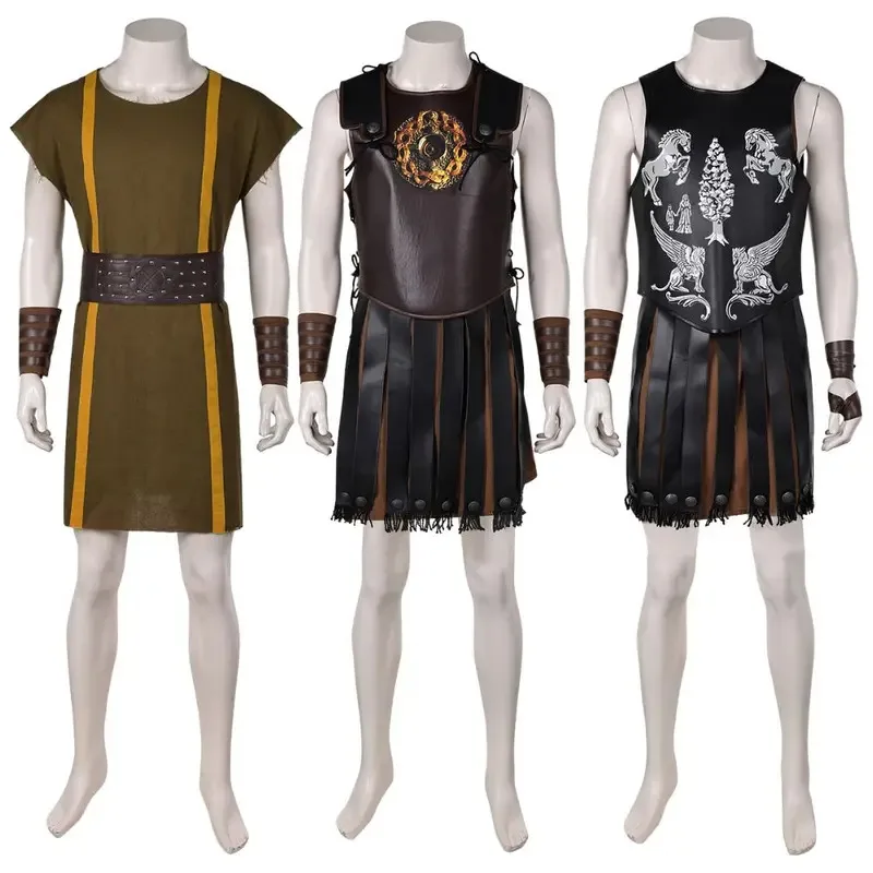 

Костюм гладиатора Луюция, косплей, фэнтезийные костюмы для мужчин, рыцарь-воин, маскировка, наряд для ролевых игр, карнавальная одежда на Хэллоуин