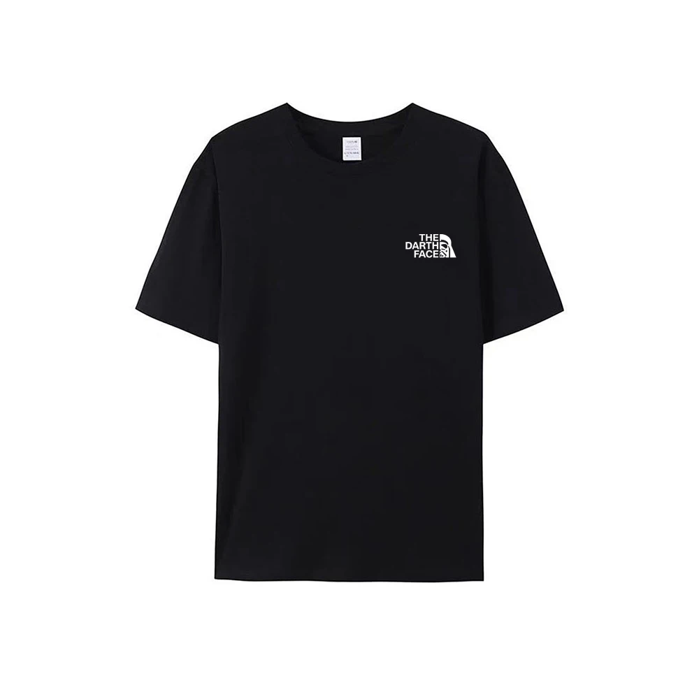 Neutral round neck shirt 2026 fashionable and creative personality handsome short sleeved shirt, suitable for both men and women