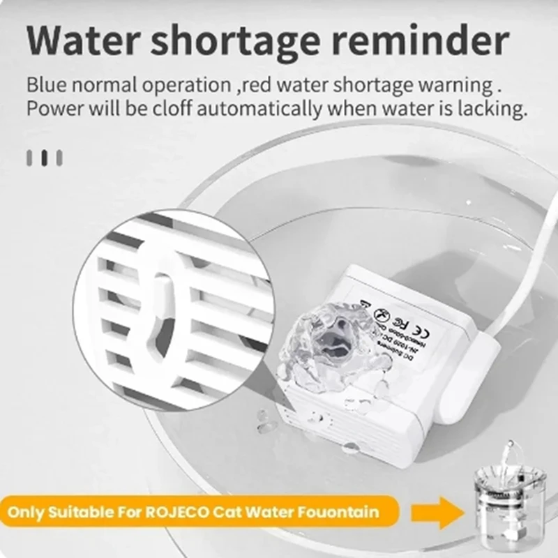 USB Water Pump For Multiple Styles Pet Water Fountain Auto Dog Drinking Fountain Replacement Water Pump Accessories