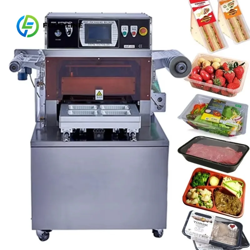 customized industrial vacuum skin packaging machine with stainless steel parts for meat and food packaging
