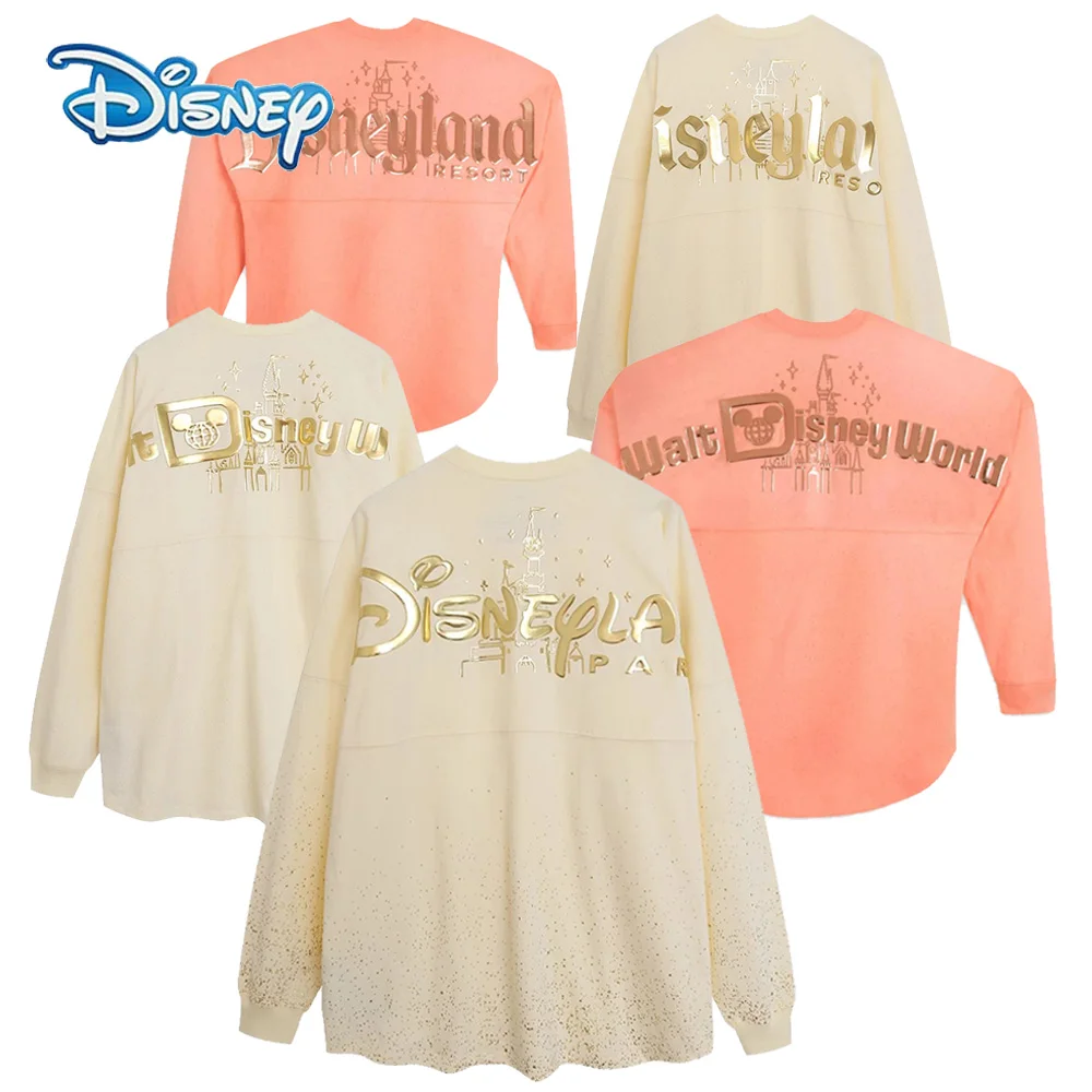 

Disney Sweatshirt Europe Disneyland Women O Neck Loose Pullover Disneyparis Letter Tops Couple Unisex Casual Jumper Oversized