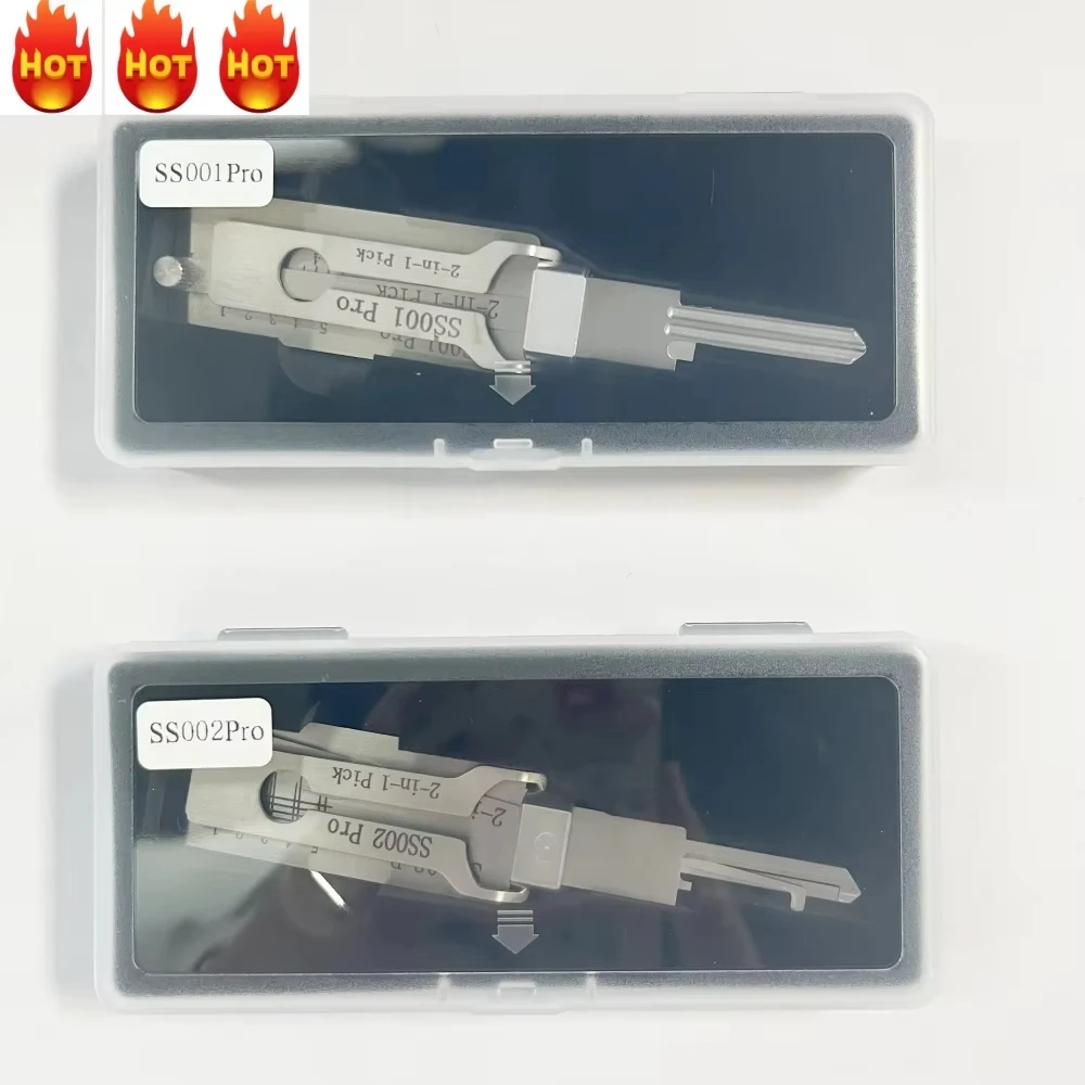 Lishi 2 in 1 Style SS001 SS002 SS002R Pro Lock Pick And Decoder