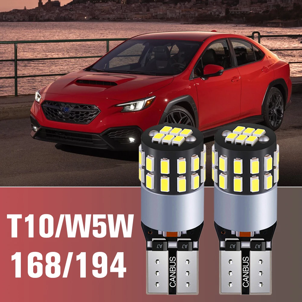 2Pcs W5W T10 W5W 194 168 501 Led Canbus No Error Car Interior Light T10 License Plate Lights for Bmw E46 F10 Golf 4 5 Audi 6000k