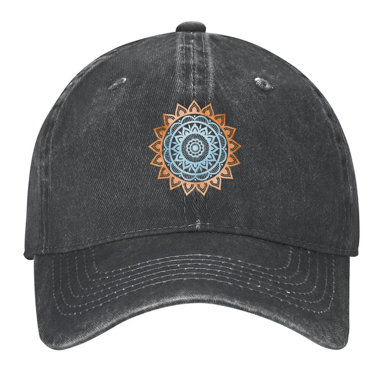 

Total Solar Eclipse Mandala - April 8 2024 Baseball Cap Vintage Funny hats Kids Hat New In Hat Mens Hats Women's