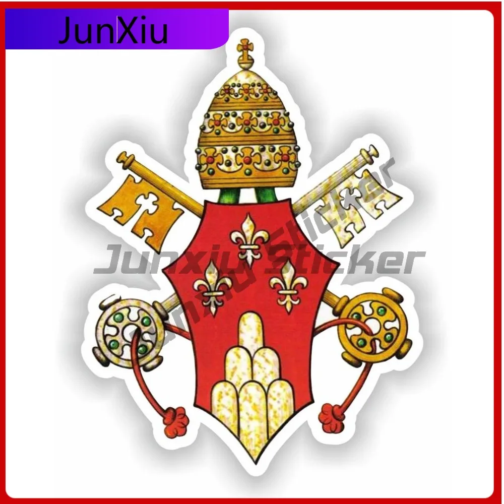 

Coat Of Arms Of St Pope Paul Vi Papa Paulo Vatican Christianity Catholic Emblem Pvc Stickers Scratch Cover Vinyl Decals Car Rv