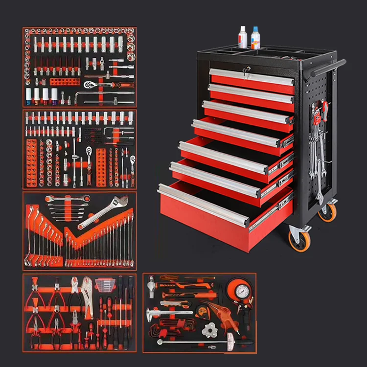 

352 PCS Workshop Bench Garage Tool Trolley Box Roller Cabinet Tool Storage Metal Storage Cabinets For Garage