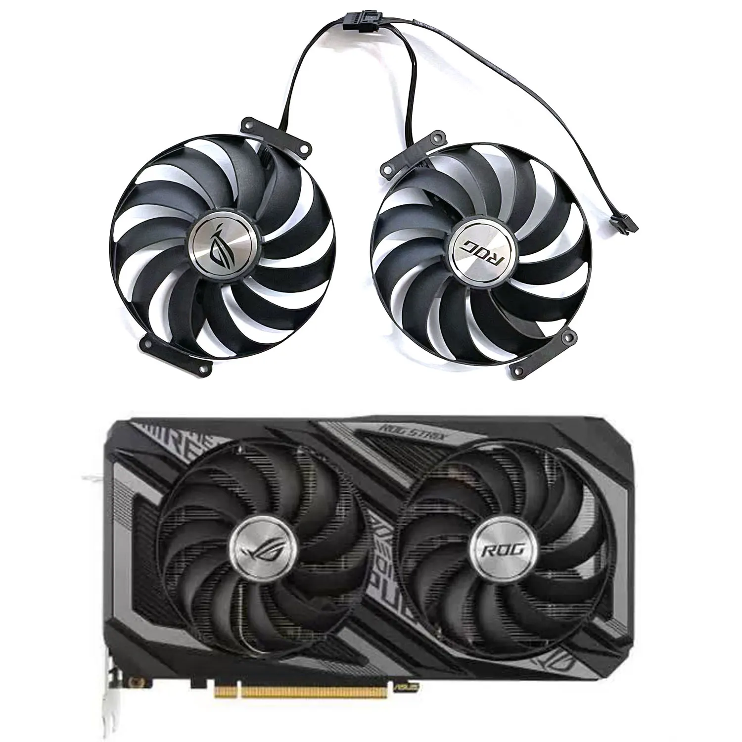 

95mm Graphics card fan T129215SU FDC10U12D9-C 12V RTX 3070 RTX 3060Ti For ASUS RTX 3070 3060 Ti DUAL OC Graphic Card Cooler Fan