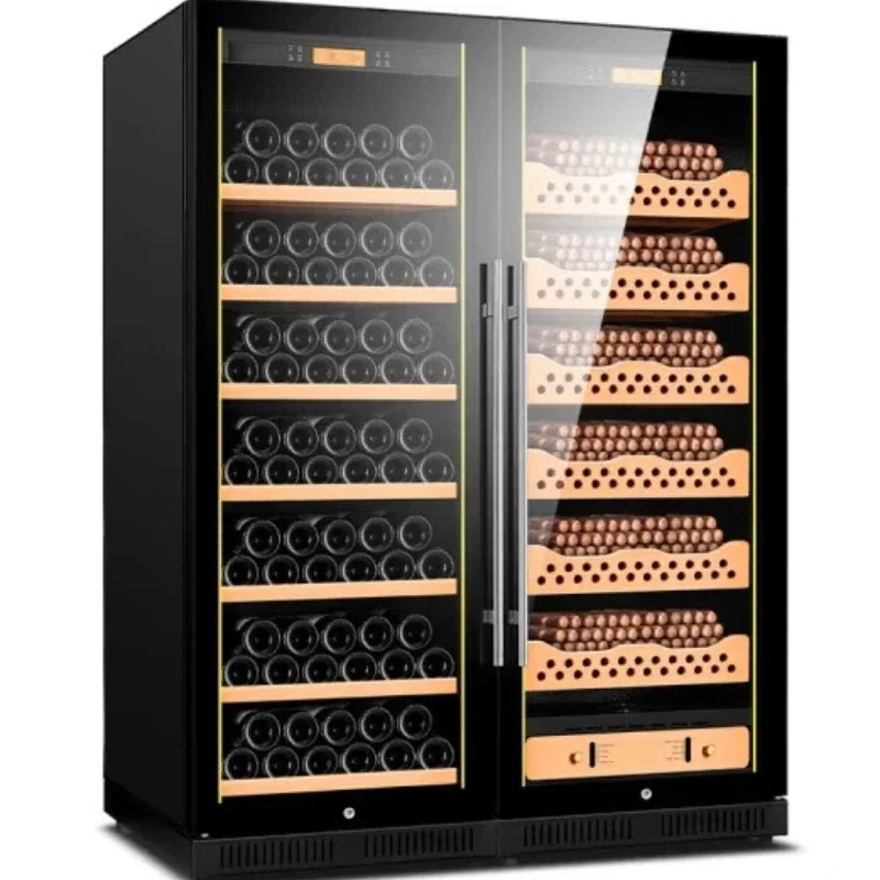 Wine Cigar Refrigerator Temperature and Humidity Control Cigar Cabinet Cooler Humidor