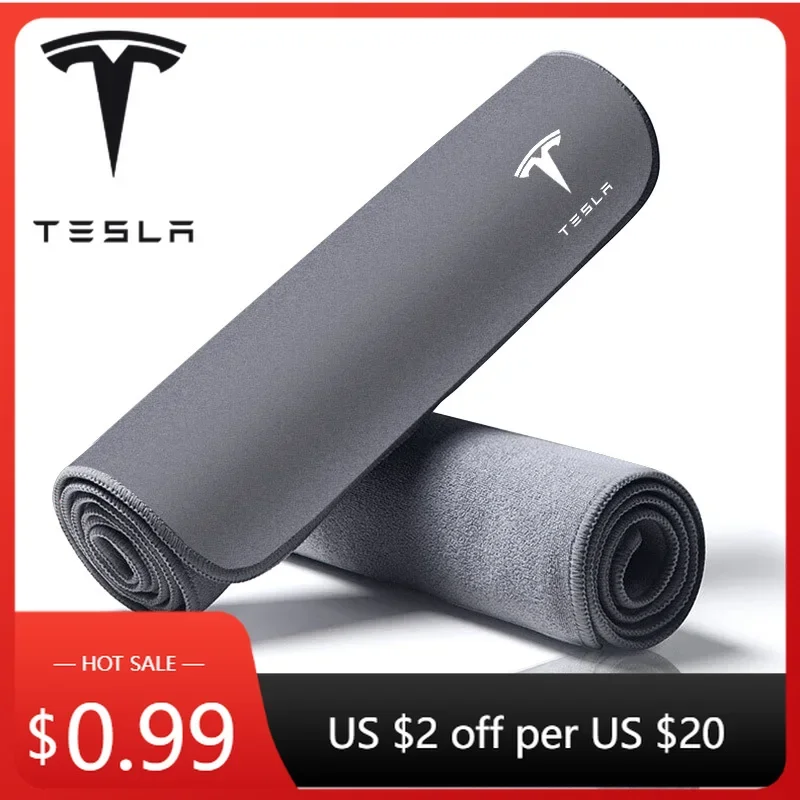 

Автомобильная наклейка-стикер Tesla, микрофибровое полотенце для мойки авто, салфетка для чистки и сушки с эмблемой Tesla, для моделей 3, S, Y, X 2021, 2022, 2023 годов выпуска