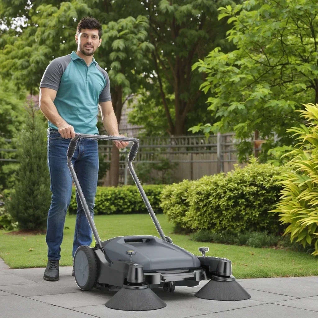 Hot Sale Push Sweeper High-Efficiency Floor Sweeper Walk Behind Customized Household Hand-Push Manual Sweeper Cleanvac Trade Fac