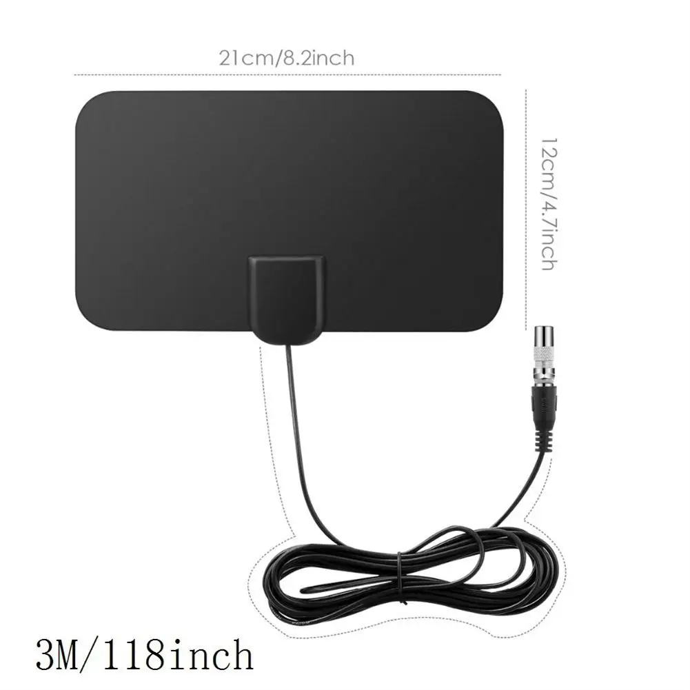 Antenna Hdtv digitale Mini Hd con adattatore Dvb-T2 Antenna ricevente per Tv Hd americana europea per esterno digitale di alta gamma