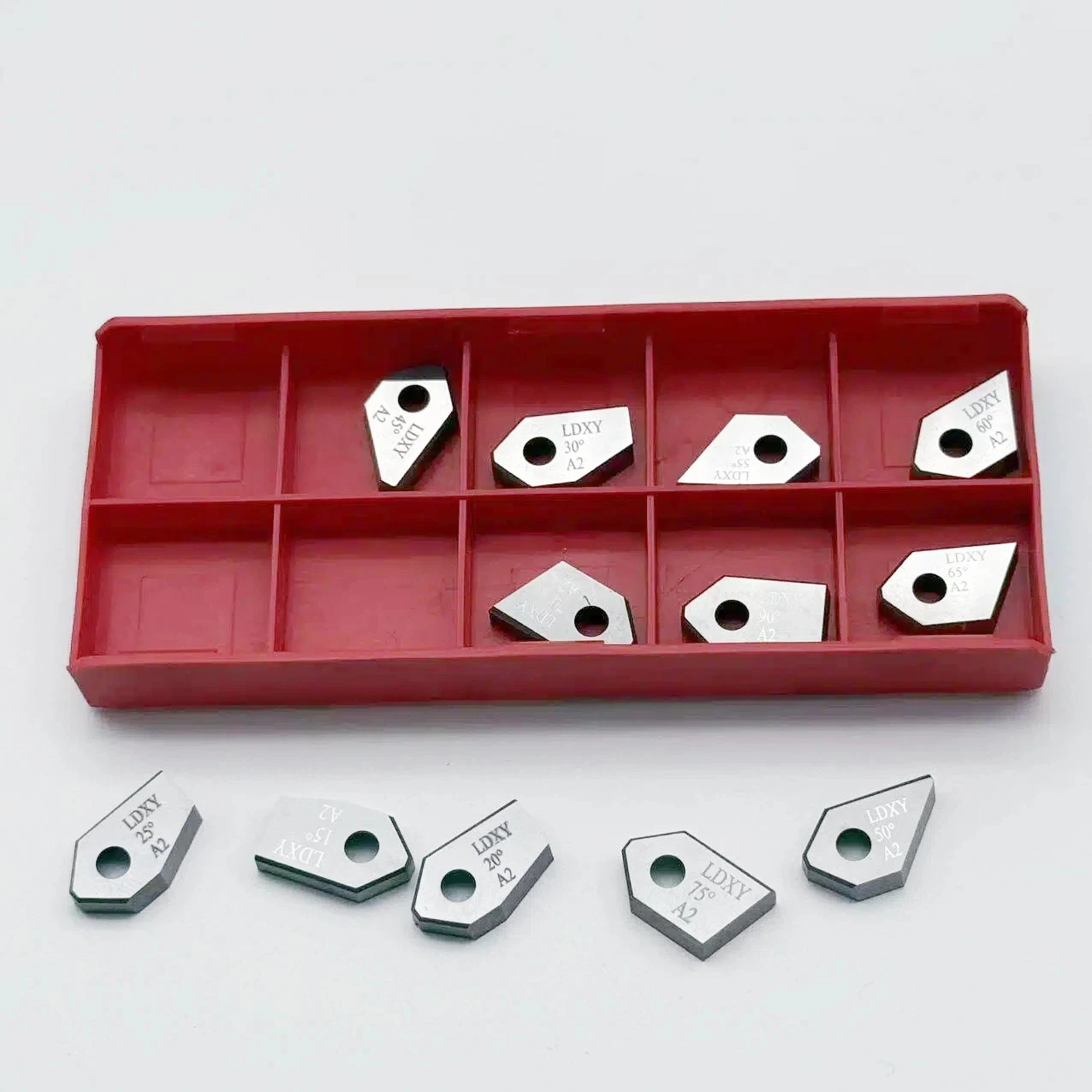 

15 to 90 degrees universal valve seat reamer hard alloy triangular valve seat cutting blade valve seat maintenance tool
