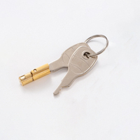 Anti-theft Trailer Coupling Hitch Lock with 2Keys Insertable Security for Caravans RVs Truck Boats Coupling Copper Lock Cylinder